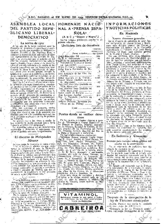 ABC MADRID 26-05-1934 página 29