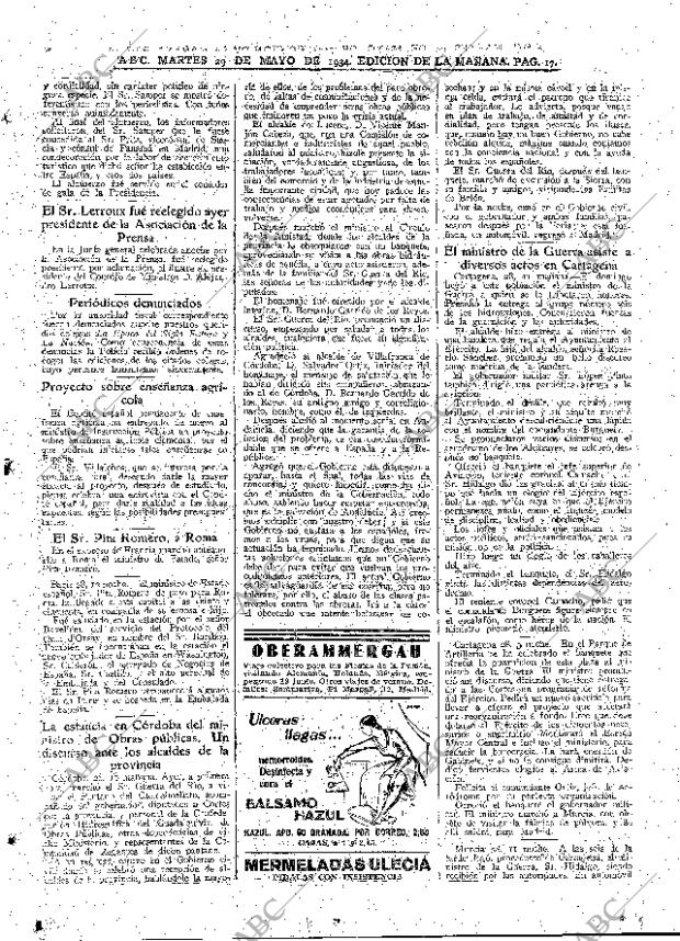 ABC MADRID 29-05-1934 página 17