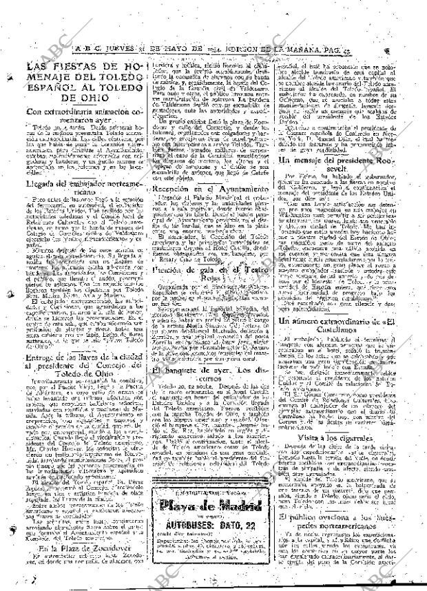 ABC MADRID 31-05-1934 página 21