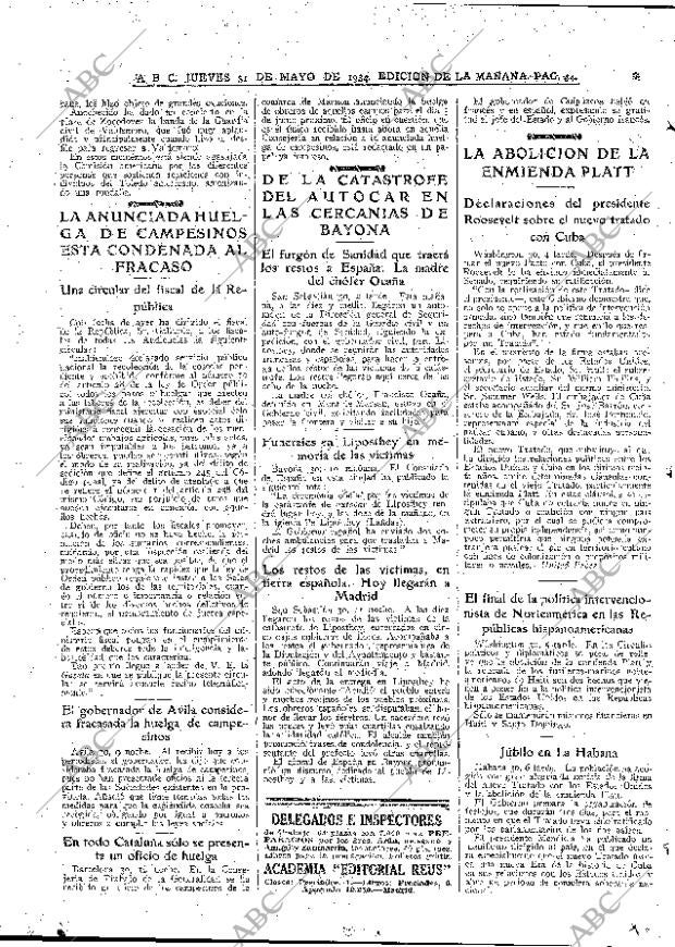 ABC MADRID 31-05-1934 página 22