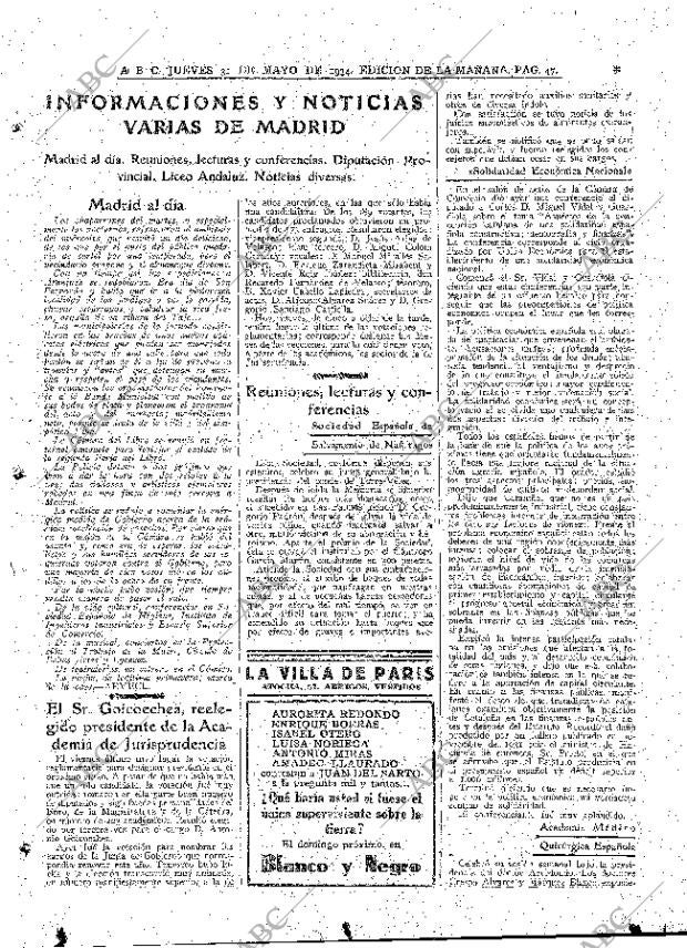 ABC MADRID 31-05-1934 página 25