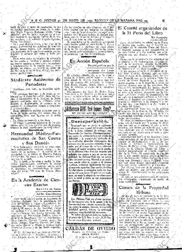 ABC MADRID 31-05-1934 página 27