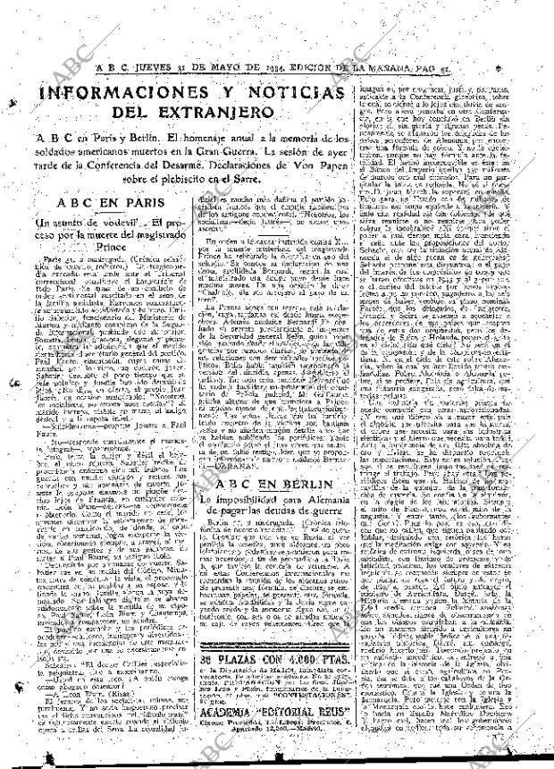 ABC MADRID 31-05-1934 página 29