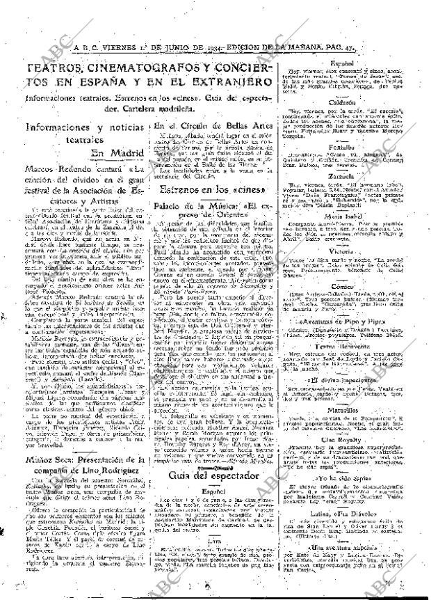 ABC MADRID 01-06-1934 página 47