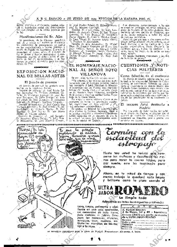 ABC MADRID 02-06-1934 página 16