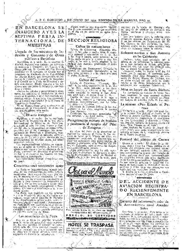 ABC MADRID 03-06-1934 página 23