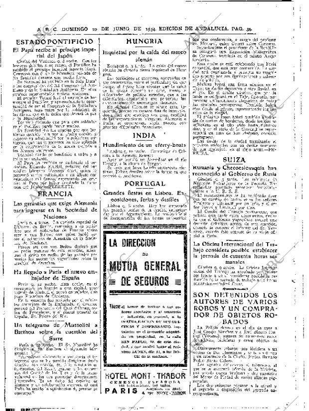 ABC SEVILLA 10-06-1934 página 32