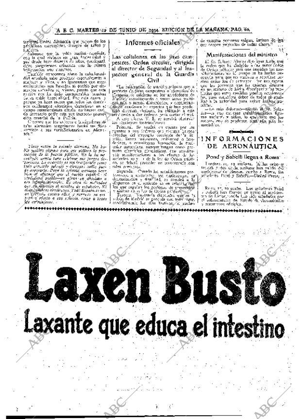 ABC MADRID 12-06-1934 página 20