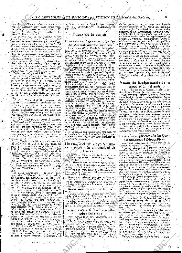 ABC MADRID 13-06-1934 página 25