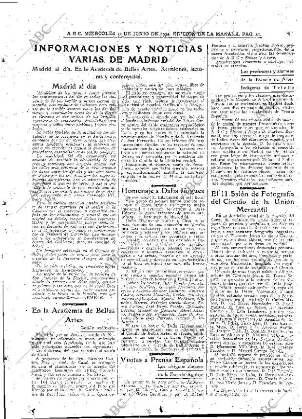 ABC MADRID 13-06-1934 página 41