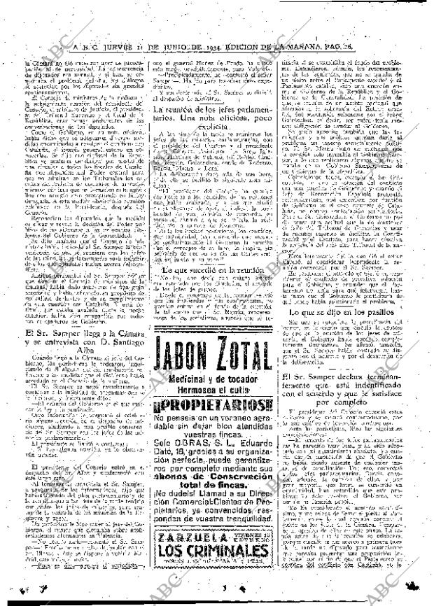 ABC MADRID 14-06-1934 página 16