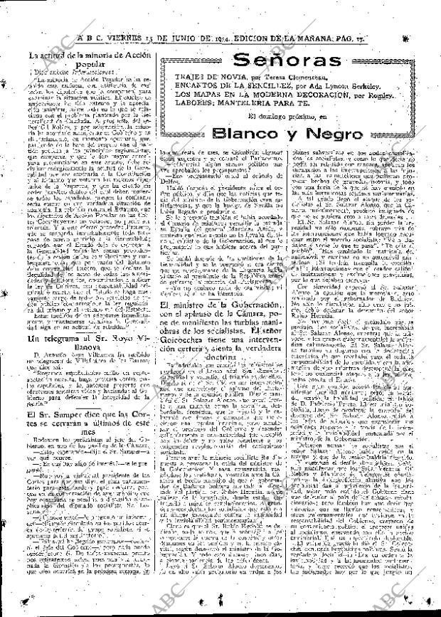 ABC MADRID 15-06-1934 página 17