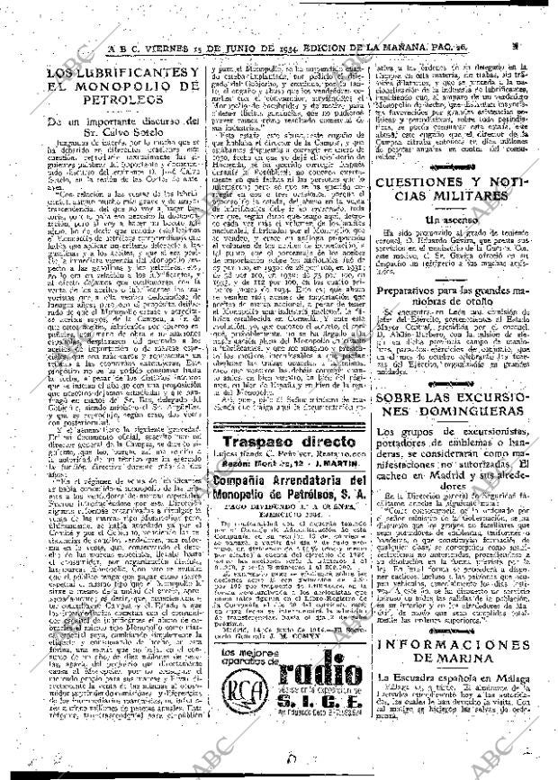 ABC MADRID 15-06-1934 página 26