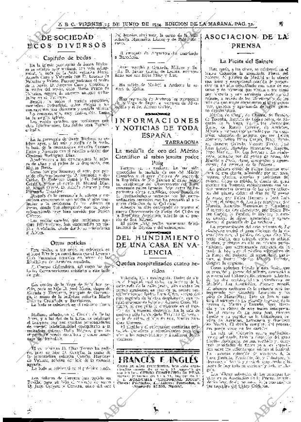 ABC MADRID 15-06-1934 página 32
