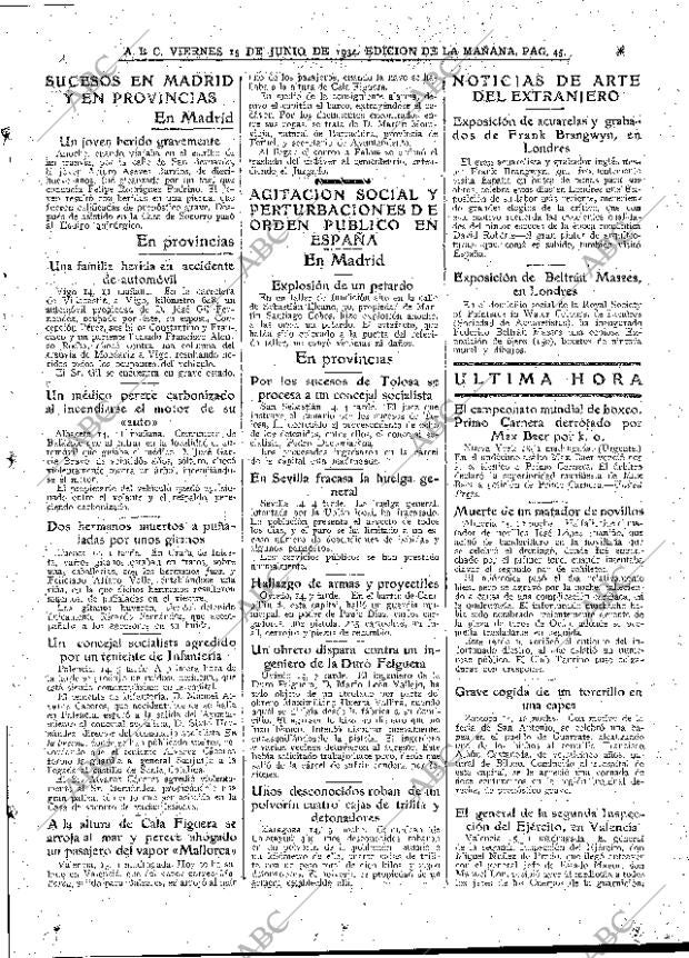 ABC MADRID 15-06-1934 página 45