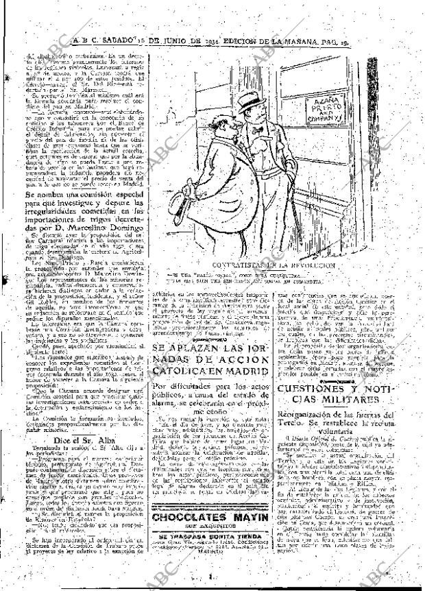 ABC MADRID 16-06-1934 página 19