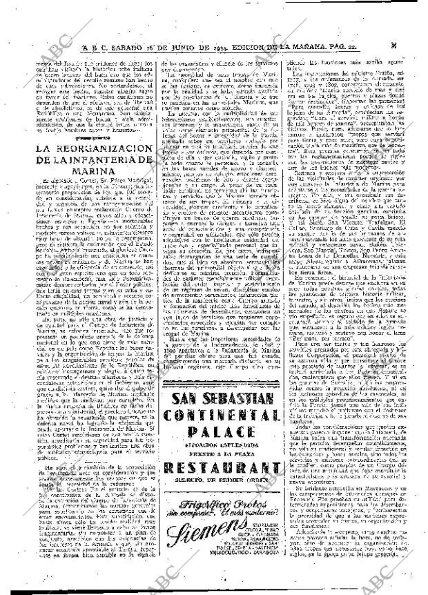 ABC MADRID 16-06-1934 página 22