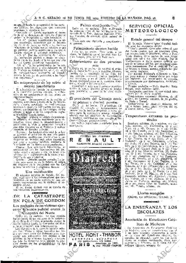 ABC MADRID 16-06-1934 página 26