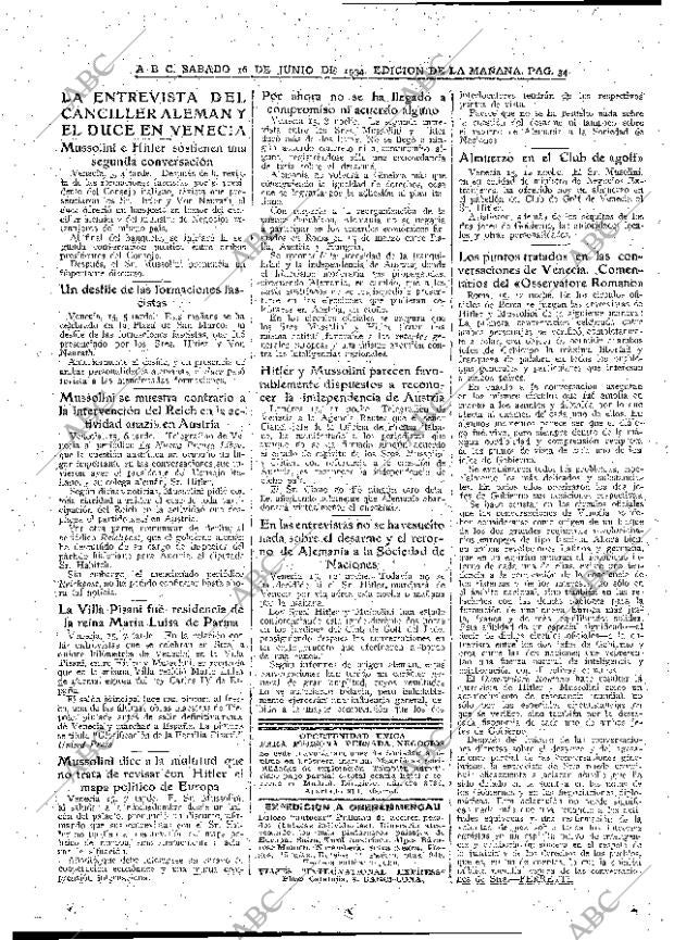ABC MADRID 16-06-1934 página 34