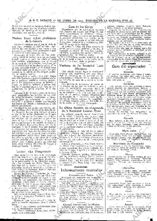 ABC MADRID 16-06-1934 página 48