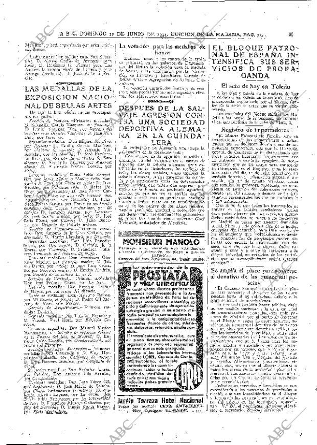 ABC MADRID 17-06-1934 página 34
