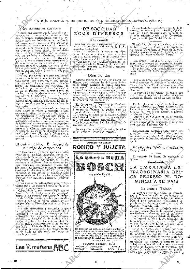 ABC MADRID 19-06-1934 página 16