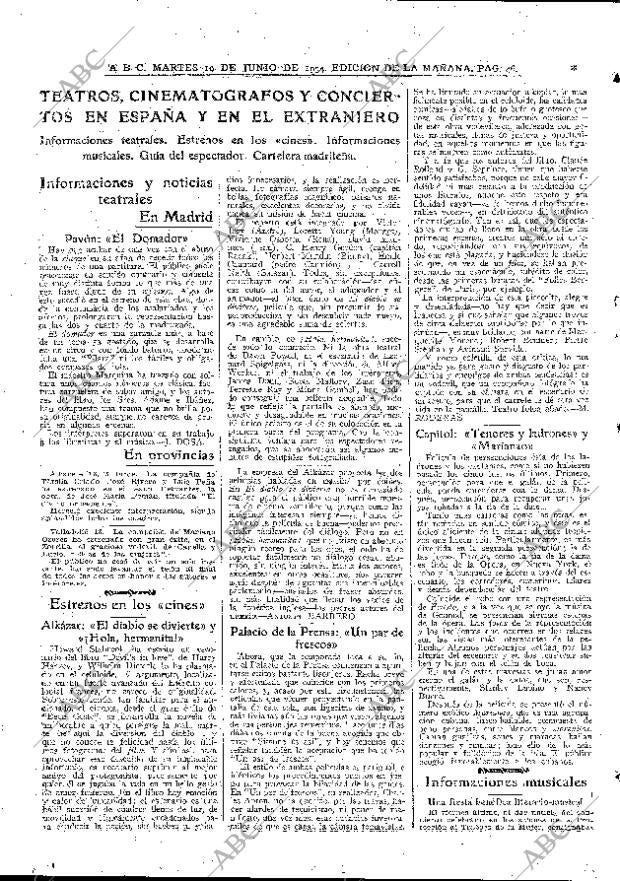 ABC MADRID 19-06-1934 página 46