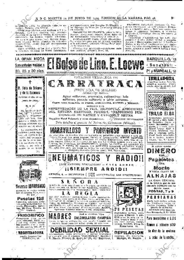 ABC MADRID 19-06-1934 página 48