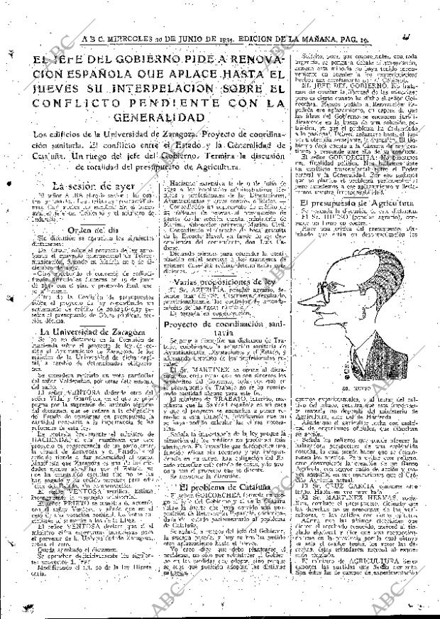 ABC MADRID 20-06-1934 página 19