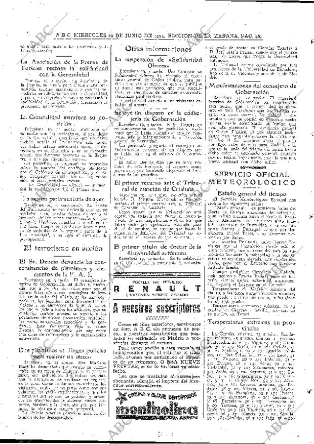 ABC MADRID 20-06-1934 página 26