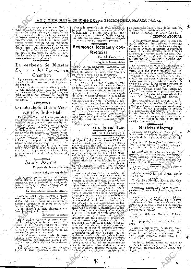 ABC MADRID 20-06-1934 página 34