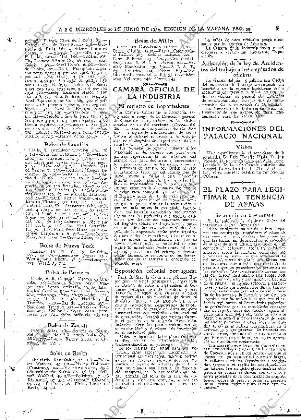 ABC MADRID 20-06-1934 página 39