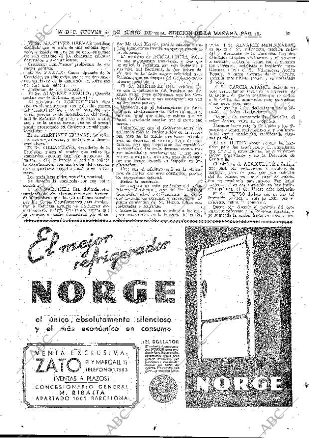 ABC MADRID 21-06-1934 página 18
