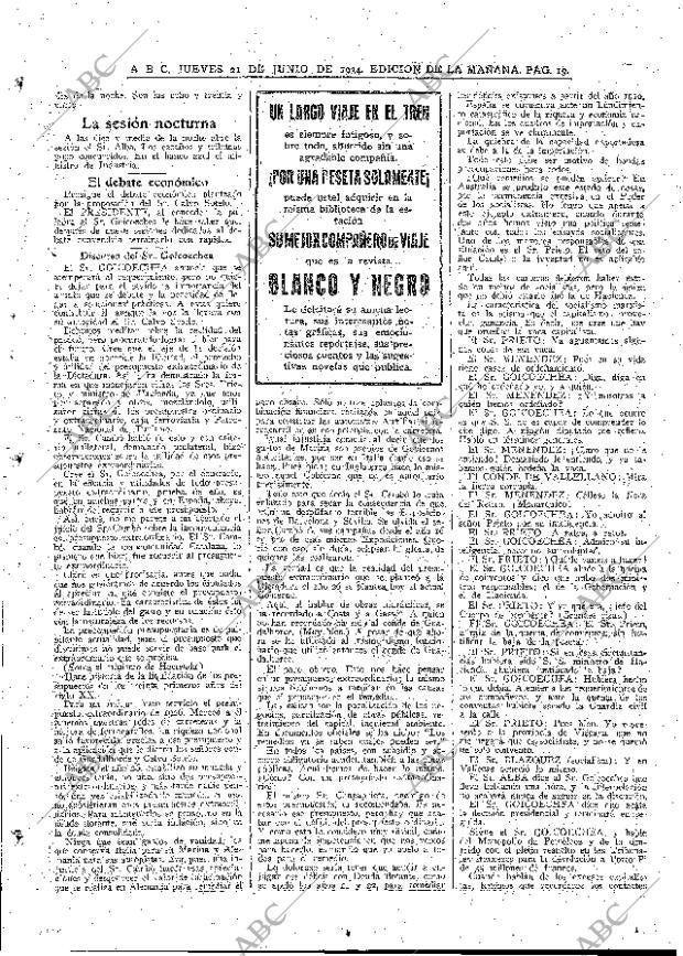 ABC MADRID 21-06-1934 página 19