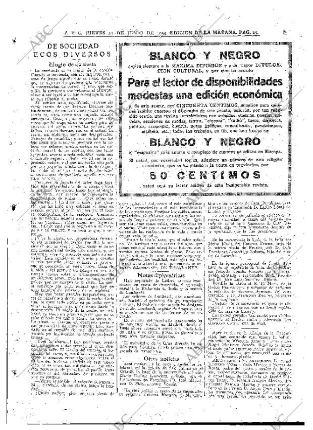 ABC MADRID 21-06-1934 página 25