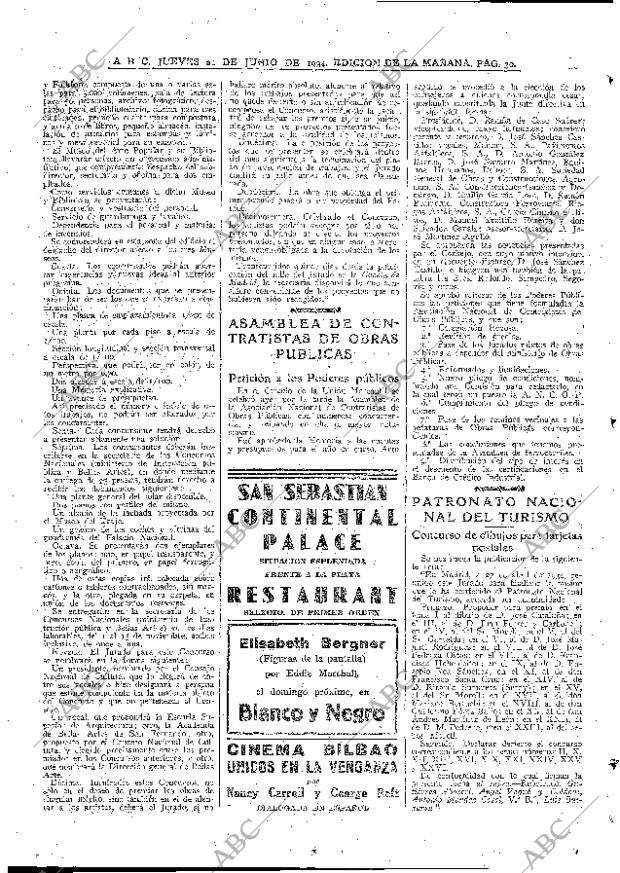 ABC MADRID 21-06-1934 página 30
