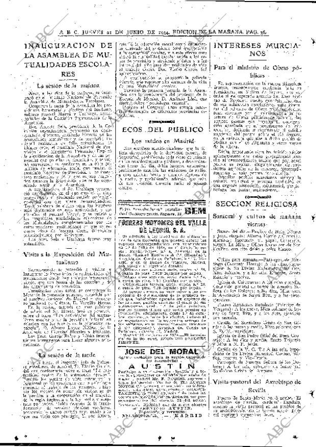 ABC MADRID 21-06-1934 página 36