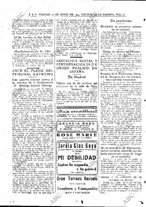 ABC MADRID 22-06-1934 página 16