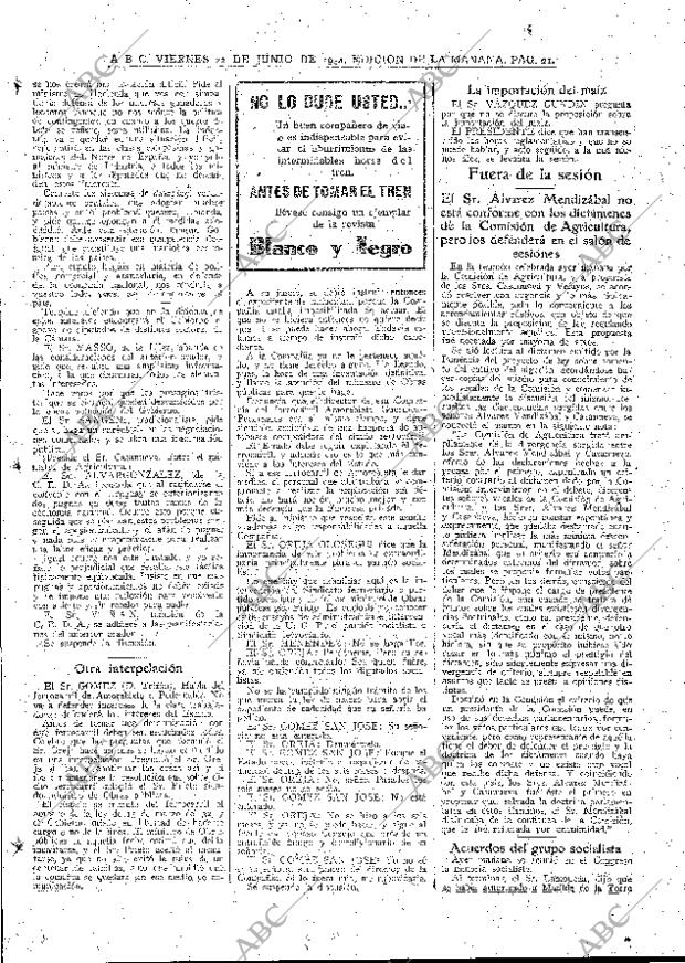 ABC MADRID 22-06-1934 página 21
