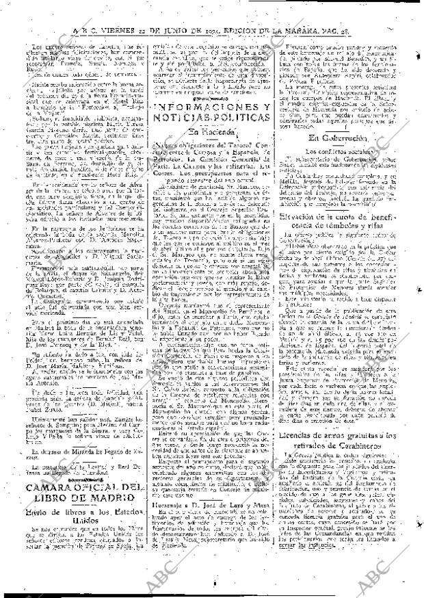 ABC MADRID 22-06-1934 página 28
