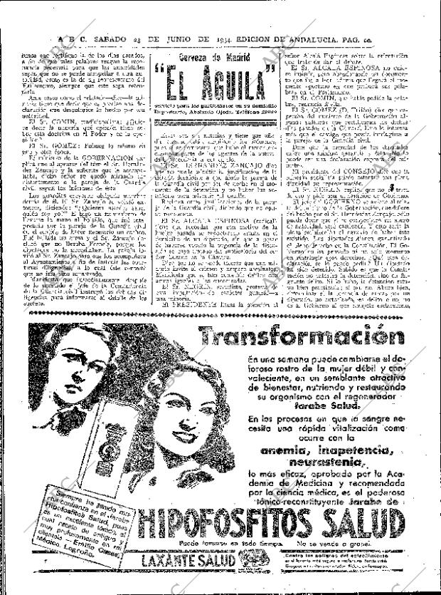 ABC SEVILLA 23-06-1934 página 20