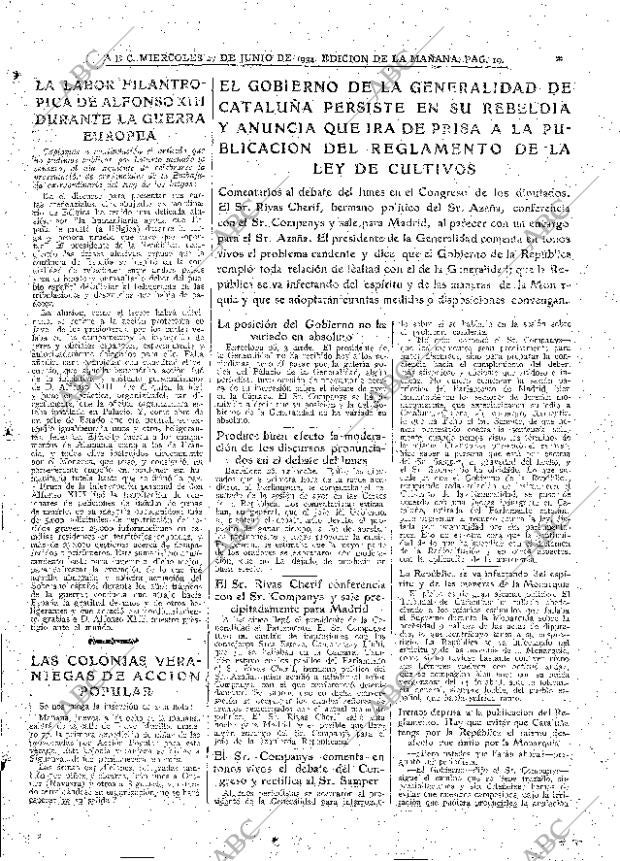 ABC MADRID 27-06-1934 página 19
