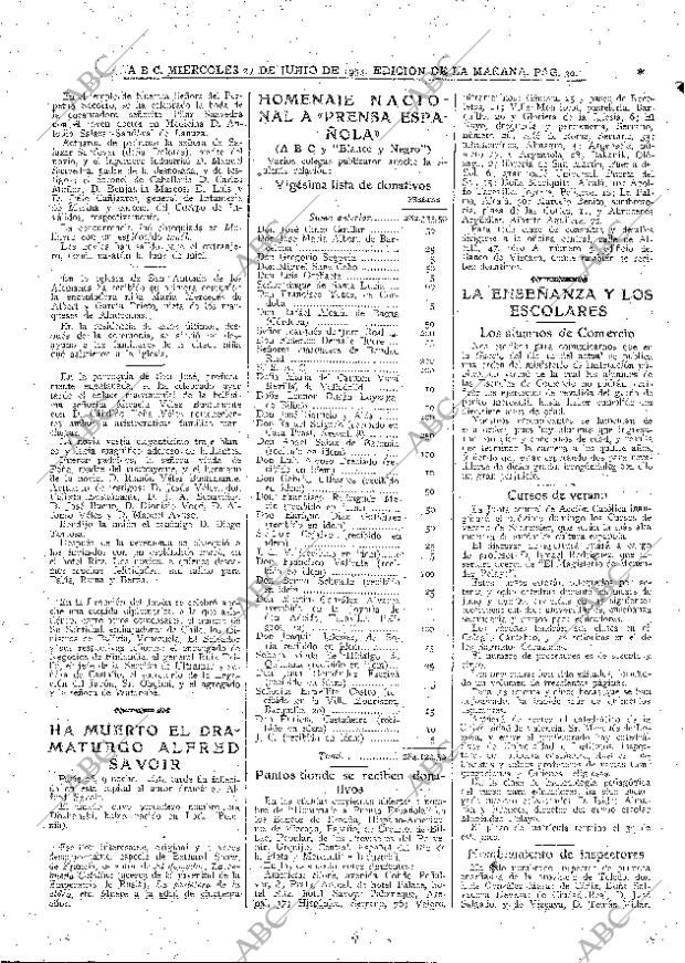 ABC MADRID 27-06-1934 página 30