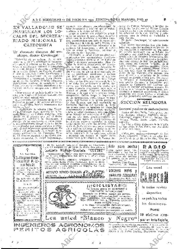 ABC MADRID 27-06-1934 página 40