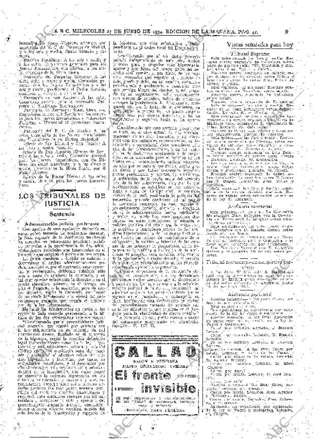 ABC MADRID 27-06-1934 página 41