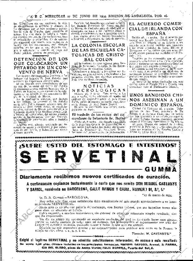 ABC SEVILLA 27-06-1934 página 16