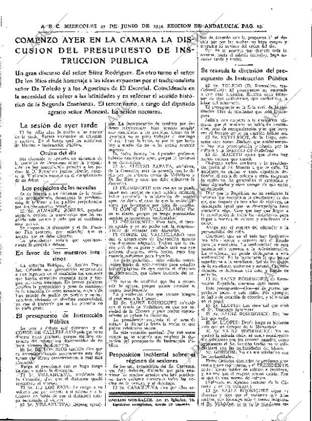 ABC SEVILLA 27-06-1934 página 19