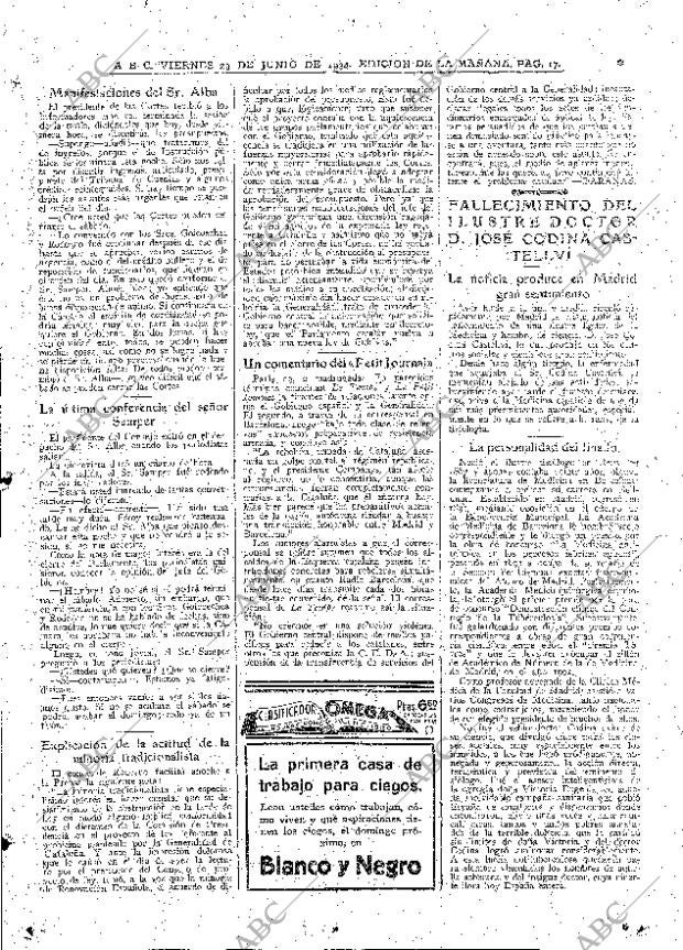 ABC MADRID 29-06-1934 página 17