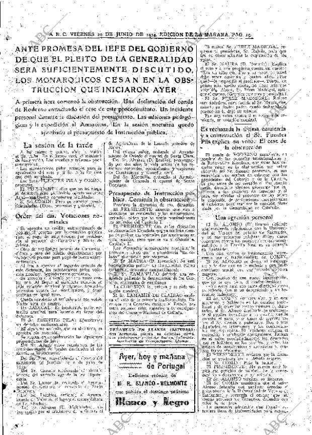 ABC MADRID 29-06-1934 página 19