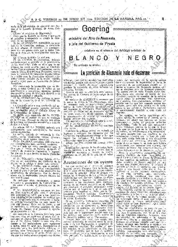 ABC MADRID 29-06-1934 página 21